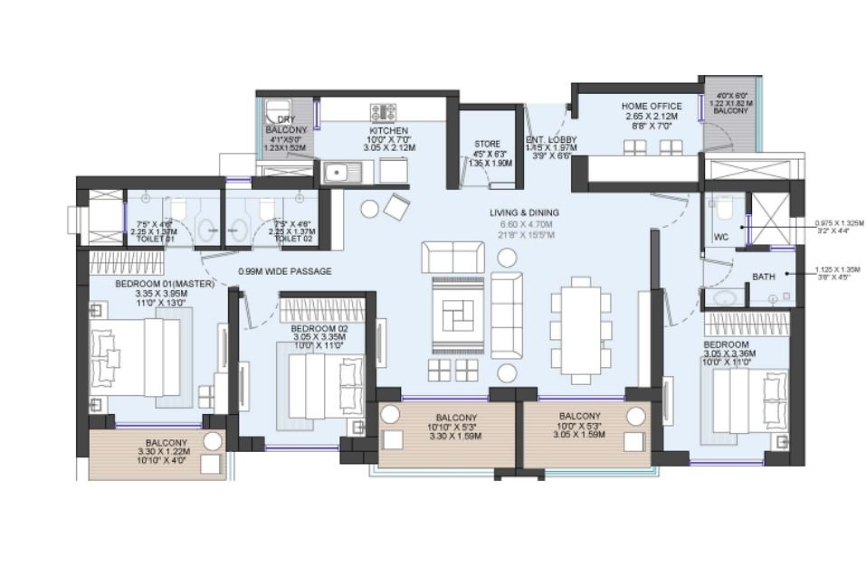 3 BHK XL The Gale Godrej